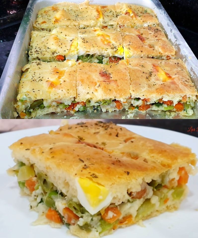 Torta De Legumes Fit, Nutritiva e Saborosa pro seu Café da Manhã