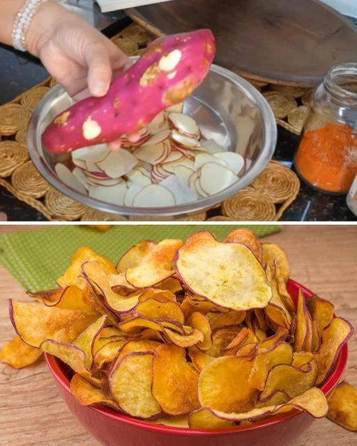 Chips de Batata Doce com Páprica