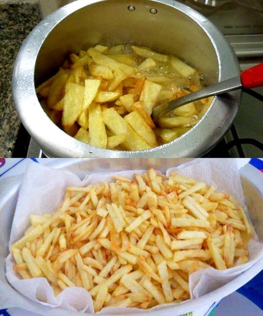 Batata frita na panela de pressão crocante sequinha e muito mais rápida