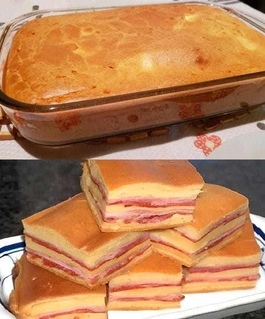 Torta de Queijo Com Presunto de Liquidificador Fácil e Deliciosa